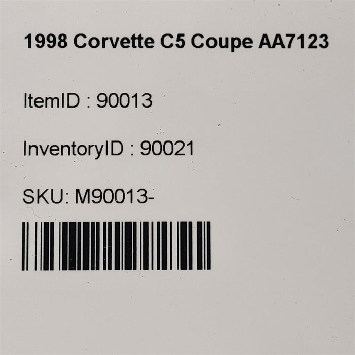 97-00 Corvette C5 Dash Dash Pad Standard Aa7123