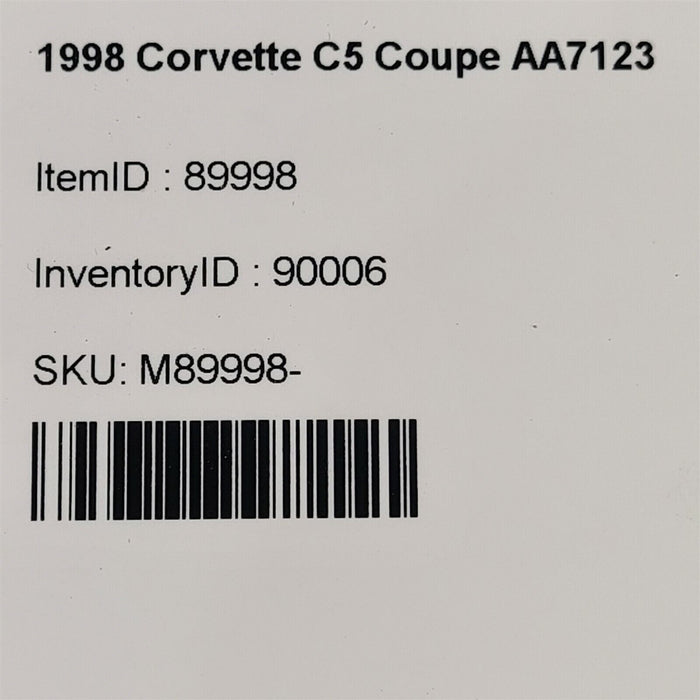 97-98 Corvette C5 Engine Underhood Fuse Box Fusebox Block 12176979 Aa7123