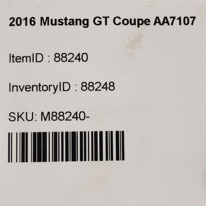 2016 Mustang Gt Rear Axle Cv Joint Shafts Axles Rh Lh  Aa7107