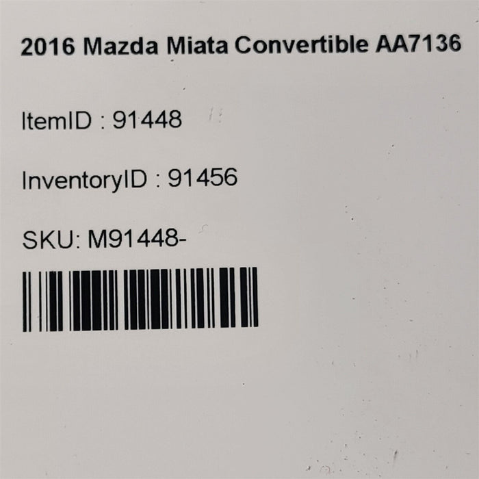 2016 Mazda Miata Mx-5 Ebcm Brake Control Module Anti Lock Brake Aa7136