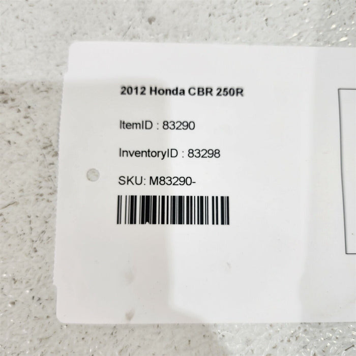 11-13 Honda Cbr 250R Air Cleaner Box Housing Filter Ps1083