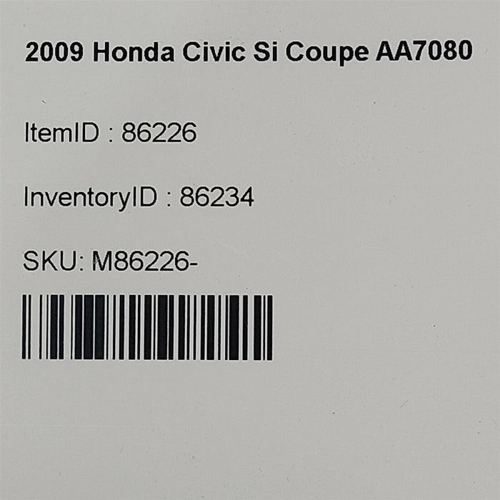 06-11 Honda Civic Si Coupe Sunvisor Sun Visors Set Pair Aa7080