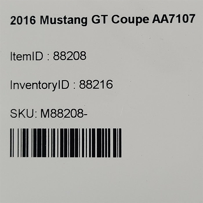 15-17 Mustang Gt Coupe Passenger Interior Doortrim Panel Aa7107