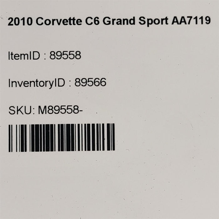 05-13 Corvette C6 Center Bose Dash Speaker 25798963 Aa7119