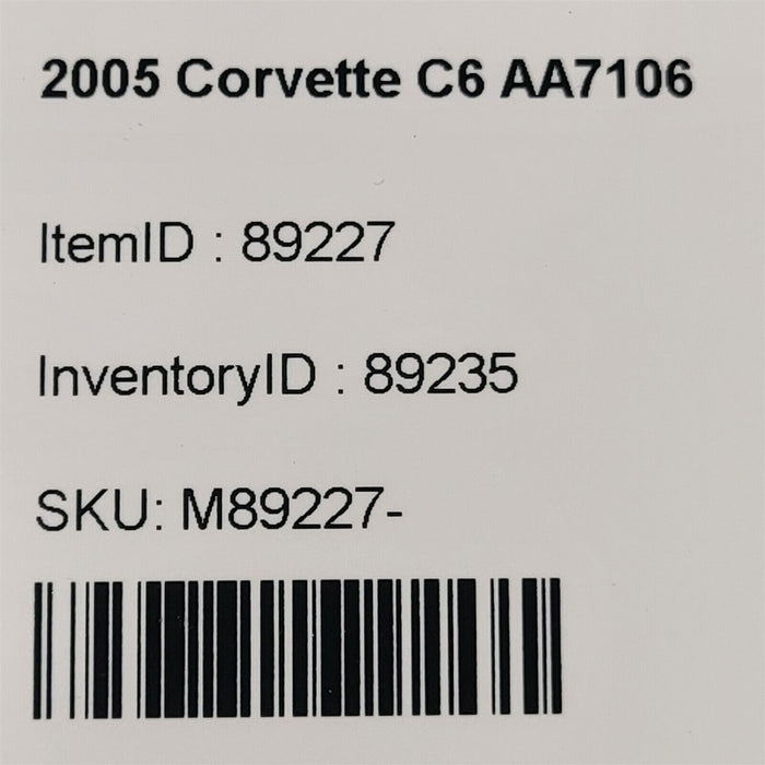05-13 Corvette C6 Front Sway Stabilizer Bar Aa7106