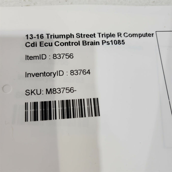 13-16 Triumph Street Triple R Computer Cdi Ecu Control Brain Ps1085