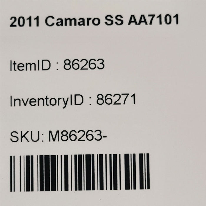 10-15 Camaro Ss Parking Assist Control Module 20925650 Oem Aa7101