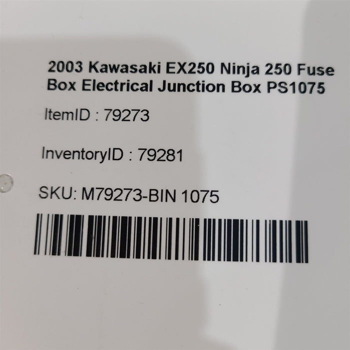 88-07 Kawasaki EX250 Ninja 250 Fuse Box Electrical Junction Box PS1075
