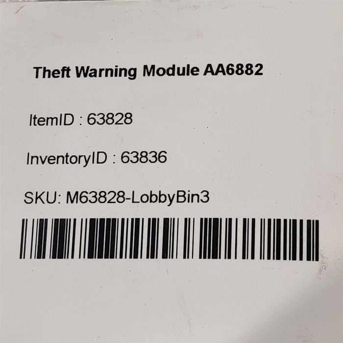 01-05 Lexus IS300 Theft Warning Module AA6882