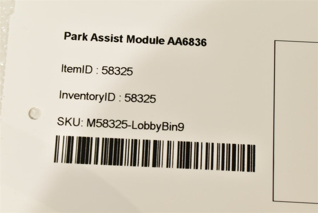 12-15 Camaro Ss Park Assist Module Oem 2012-2015 AA6836