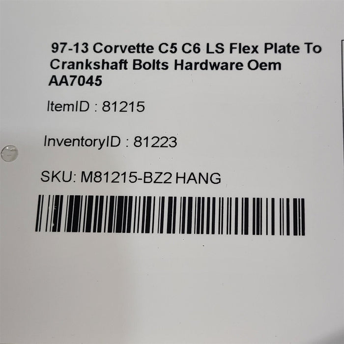 97-13 Corvette C5 C6 LS Flex Plate To Crankshaft Bolts Hardware Oem AA7045