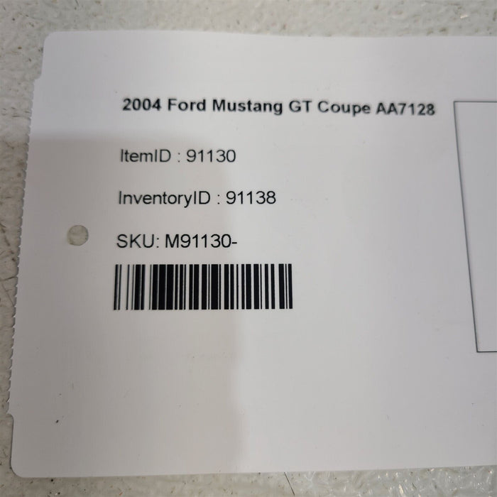 99-04 Mustang GT Interior Door Sill Carpet Trim Scuff Panels Grey AA7128