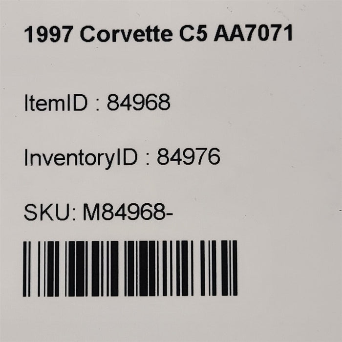 97-98 C5 Corvette Passenger Door Control Module 16257821 Aa7071