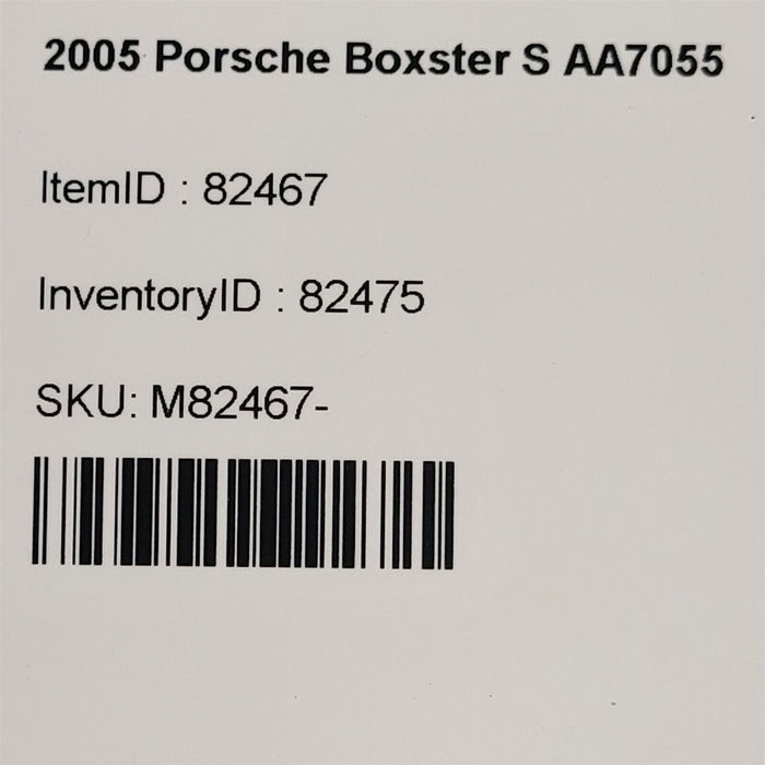 05-12 Porsche Boxster S 987 Tire Sealant Gel 95572263100 AA7055