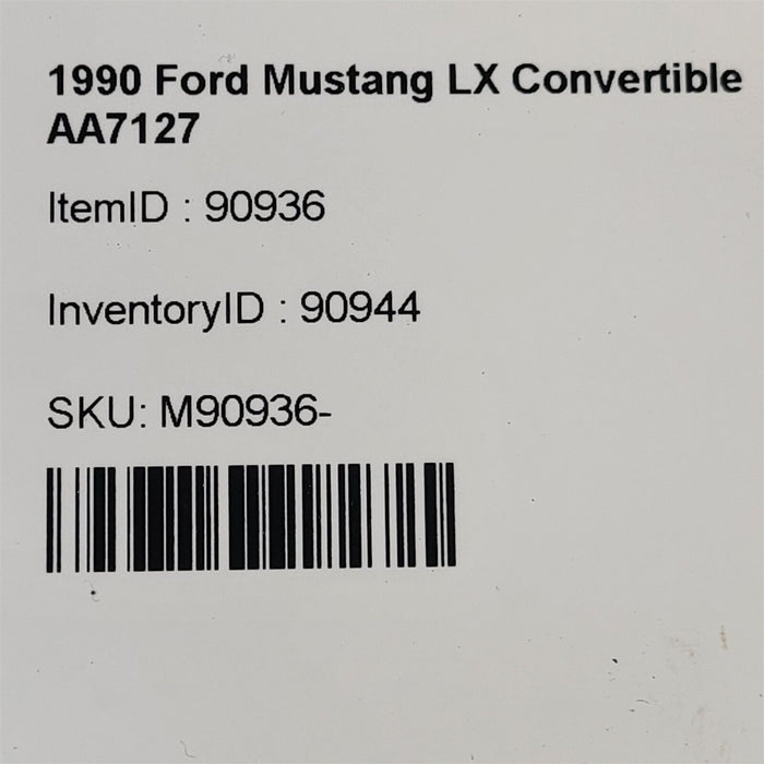 87-93 Mustang Driver Power Window Regulator Guide Rods Track Aa7127
