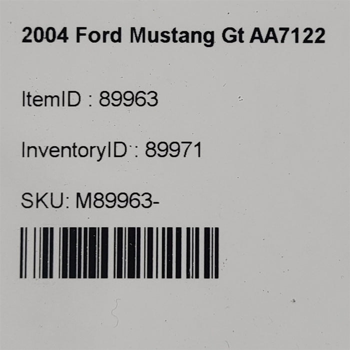 99-04 Mustang 4.6L Power Steering Pump Aa7122