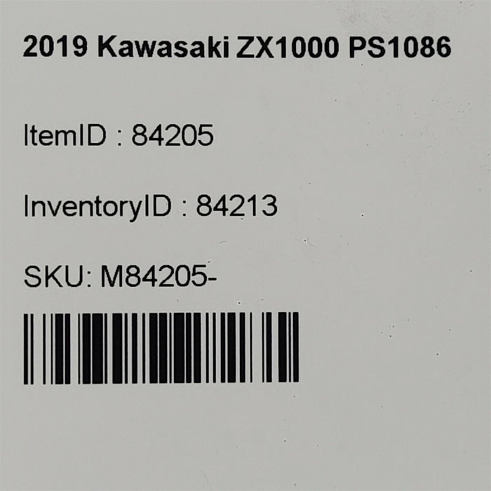 2019 Kawasaki Ninja Zx1000 W Rear Brake Caliper With Mounting Bracket Ps1086