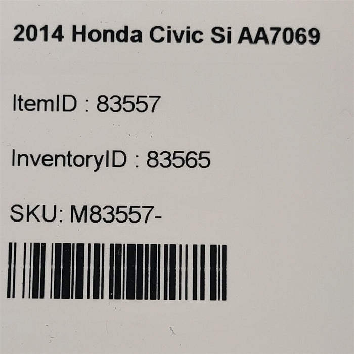 12-15 Honda Civic Si Coupe Passenger Interior Door Handle AA7069