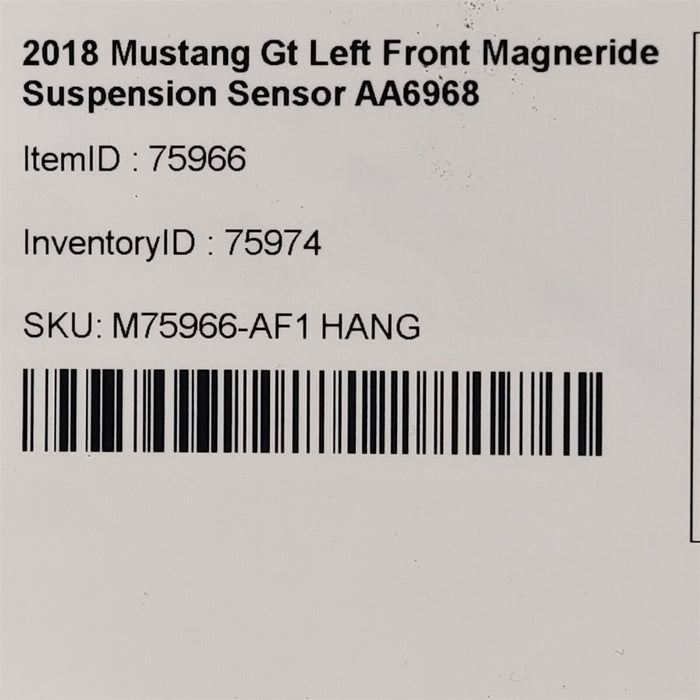 2018 Mustang Gt Left Front Magneride Suspension Sensor Aa6968