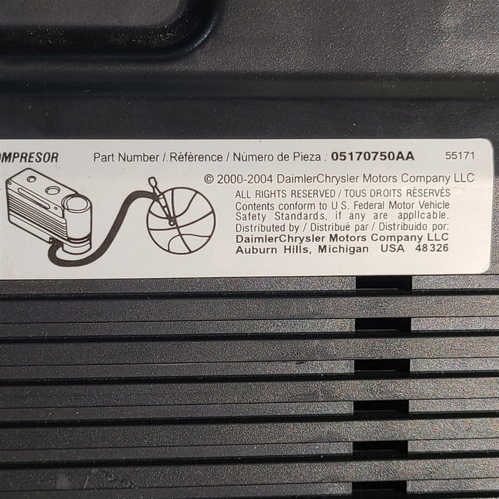 2006 Chrysler 300C Srt8 Tire Inflator Pump Oem Air Compressor Aa7125