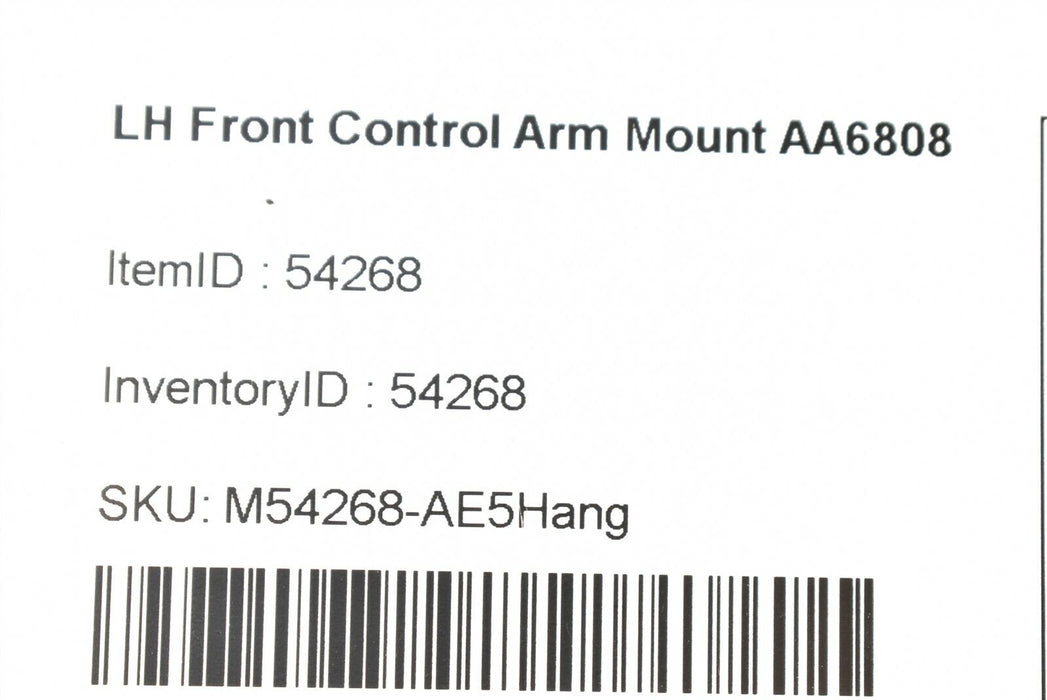 2013 Volkswagen Golf GTI Driver LH Front Control Arm Mount AA6808