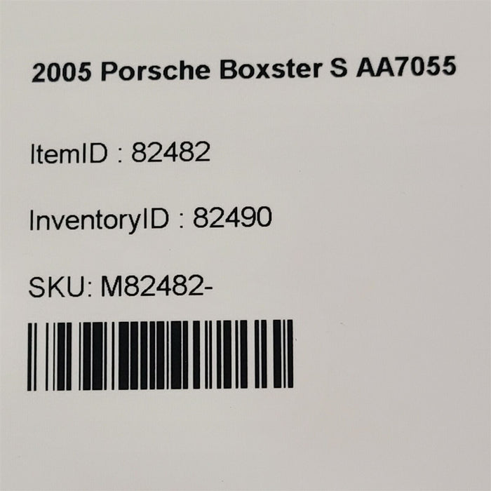05-08 Porsche Boxster S 987 Steering Column Trim Cover Bezel AA7055