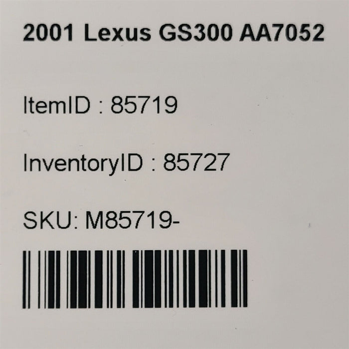 98-05 Lexus Gs300 Radio Stereo Amplifier 86280-30372 Oem Amp Aa7052