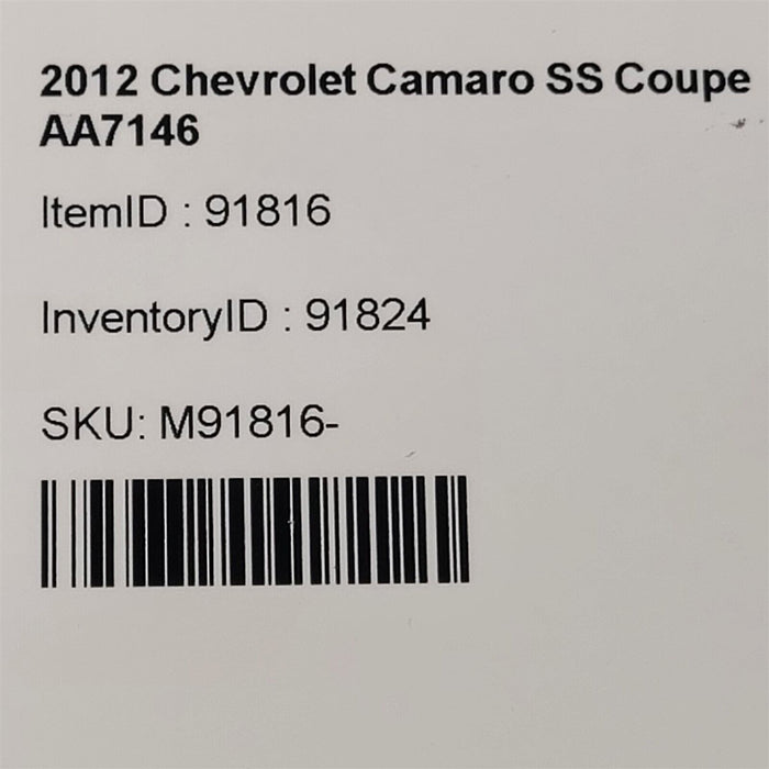 10-15 Camaro Ss Steering Column Cover Clam Shell Shroud Aa7146
