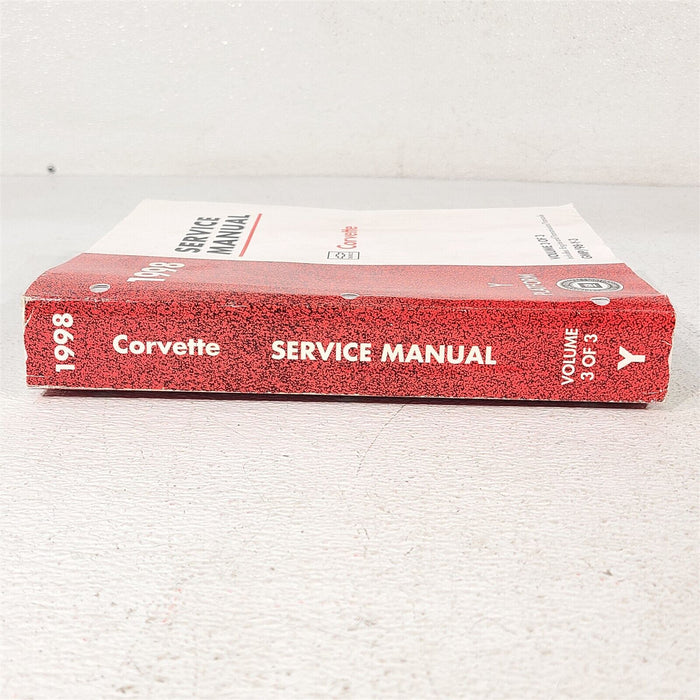 1998 Corvette C5 Repair Service Manual Set Books Manuals AA7123