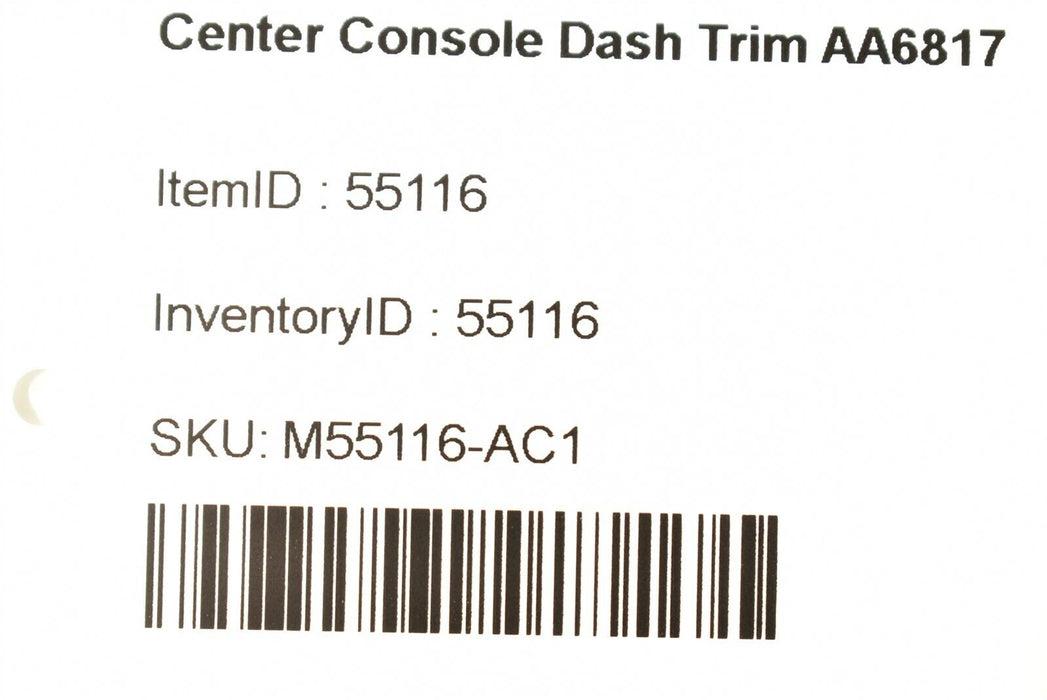 03-06 Porsche Cayenne 955 Center Console Dash Trim Bezel AA6817