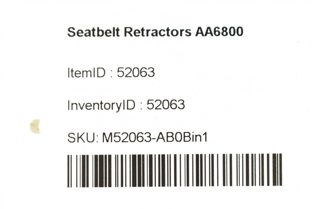 04-09 Cadillac XLR Seatbelt Retractors Retractor Set Oem AA6800