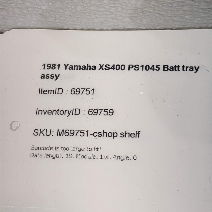 1981 Yamaha XS400 Battery Tray Box PS1045