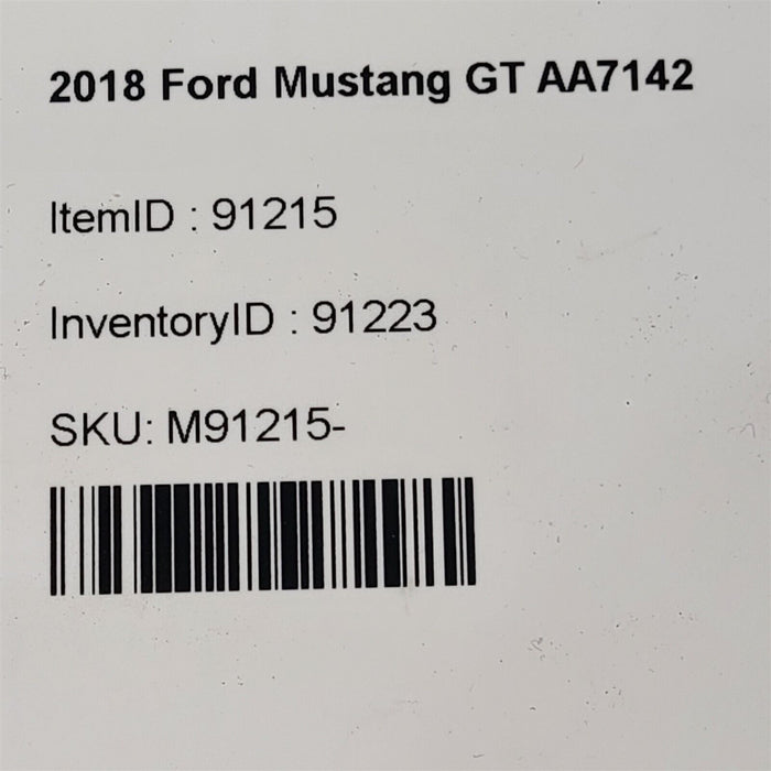 2018 Mustang Gt Coyote Engine Motor Swap Auto Trans 5.0L 72K Aa7142