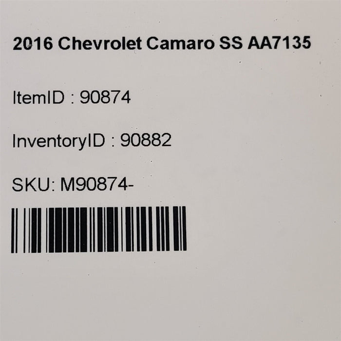 16-20 Camaro Ss Coolant Bottle Tank Reservoir Lt1 6.2L Aa7135