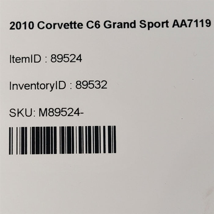 10-13 Corvette Grandsport C6 Torque Tube Auto Trans Drive Shaft Aa7119