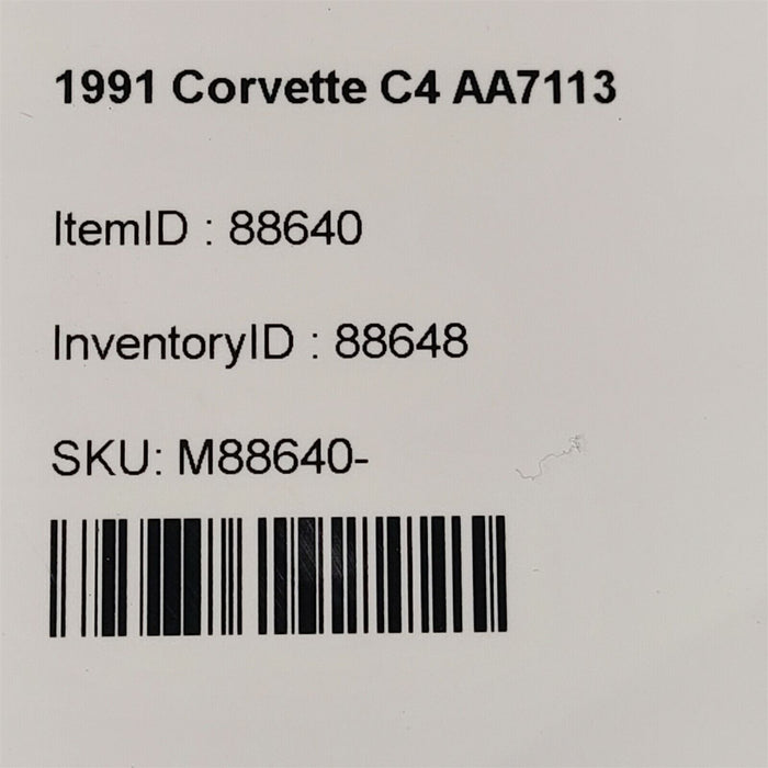 1991 Corvette C4 Body Control Module 16155502 Bcm Aa7113