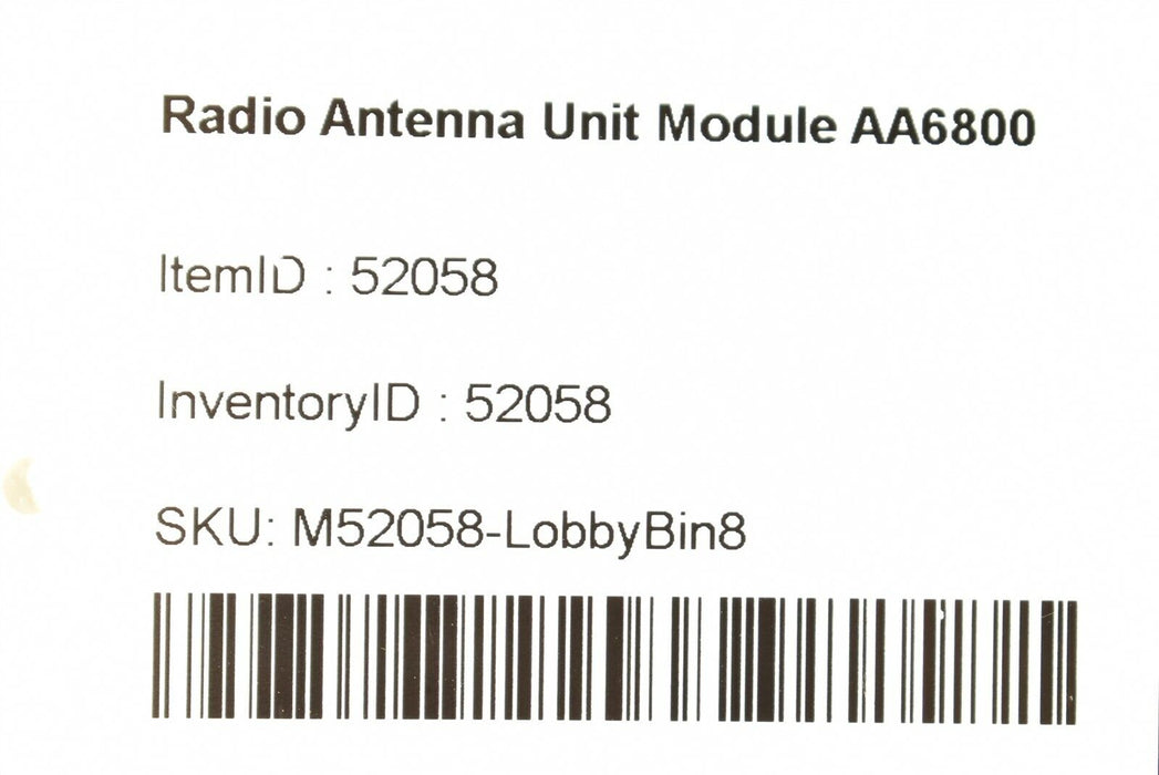 04-09 Cadillac XLR Radio Antenna Unit Module 12241314 AA6800