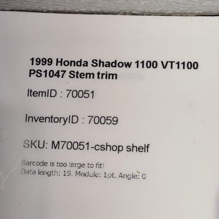 1999 Honda Shadow 1100 VT1100 Stem Trim Pair PS1047