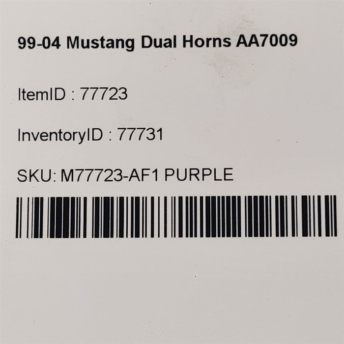99-04 Mustang Dual Horns Horn Pair AA7009