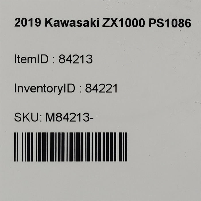 17-19 Kawasaki Ninja Zx1000 W Rear Brake Master Cylinder Ps1086