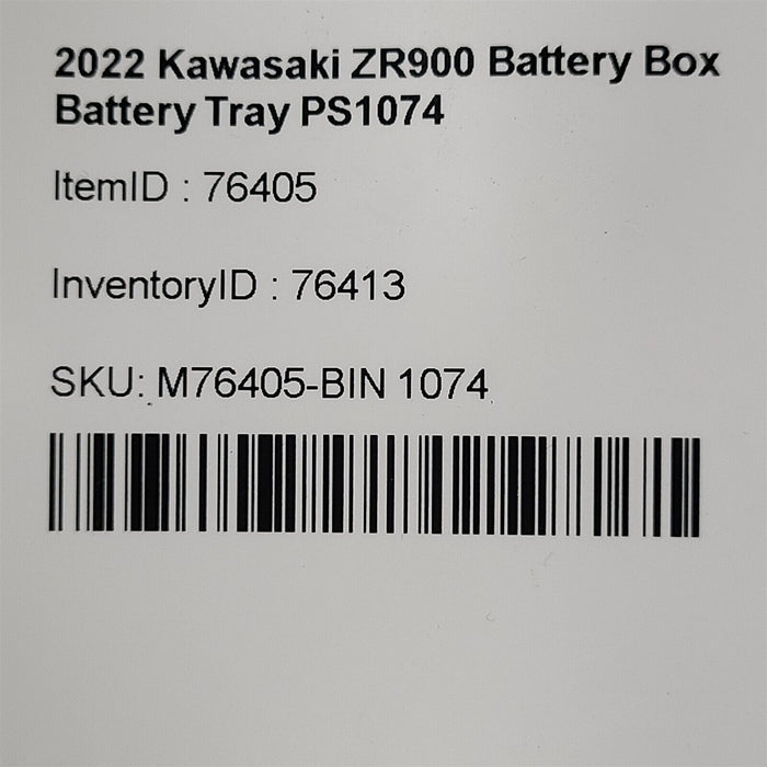 2022 Kawasaki ZR900 Battery Box Battery Tray Case PS1074