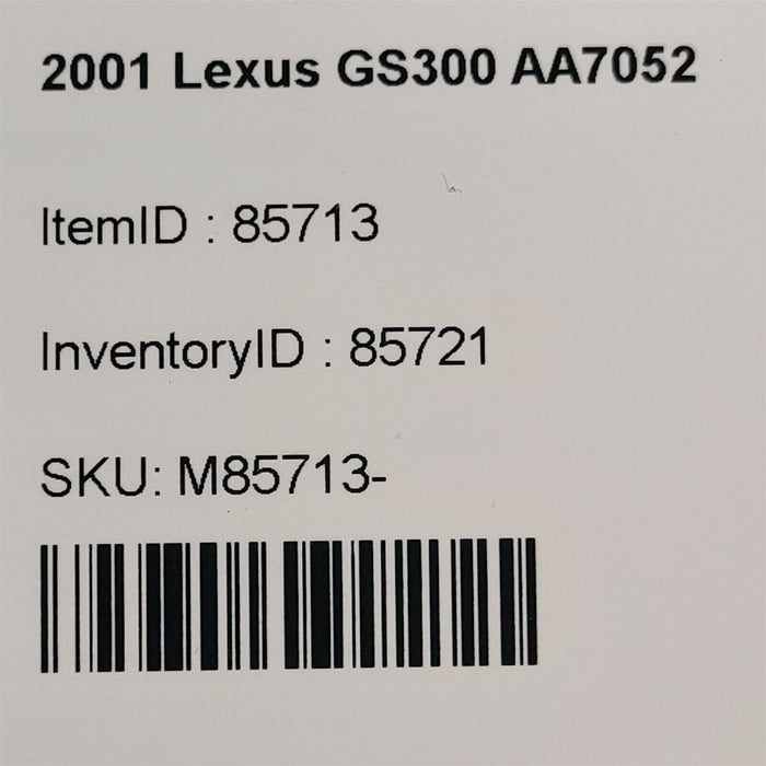 98-05 Lexus Gs300 Rear Door Module Left Or Right Side 89224-30010 Oem Aa7052