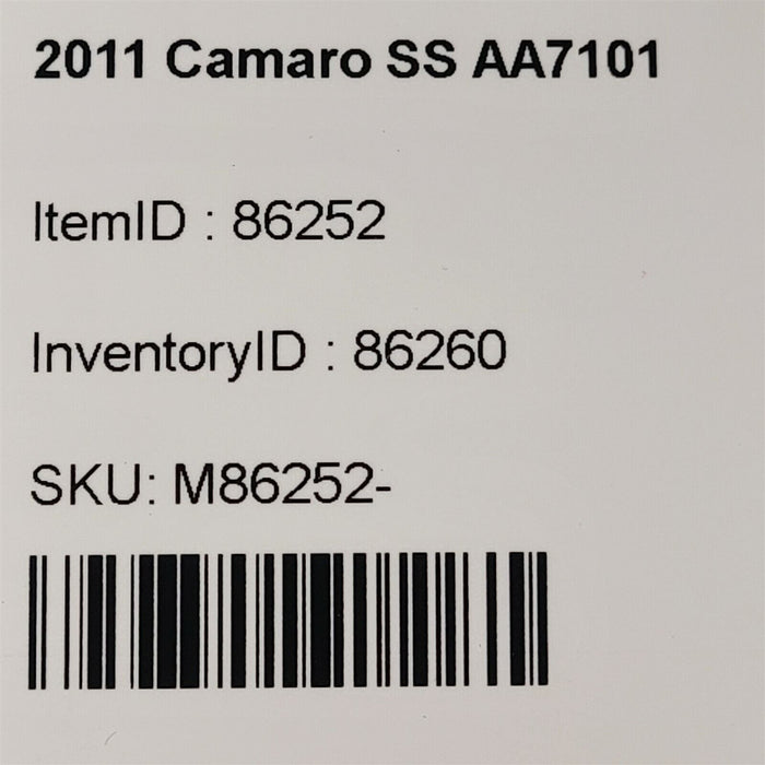10-15 Camaro Ss Shaft Lh Rh Rear Axle Oem Shafts Shaft Pair Aa7101