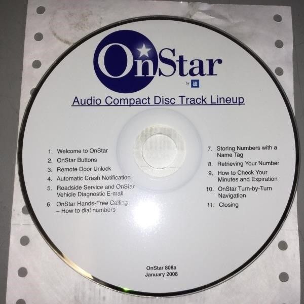 2009 CORVETTE C6 ONSTAR ON STAR INFORMATION BOOKLET CD