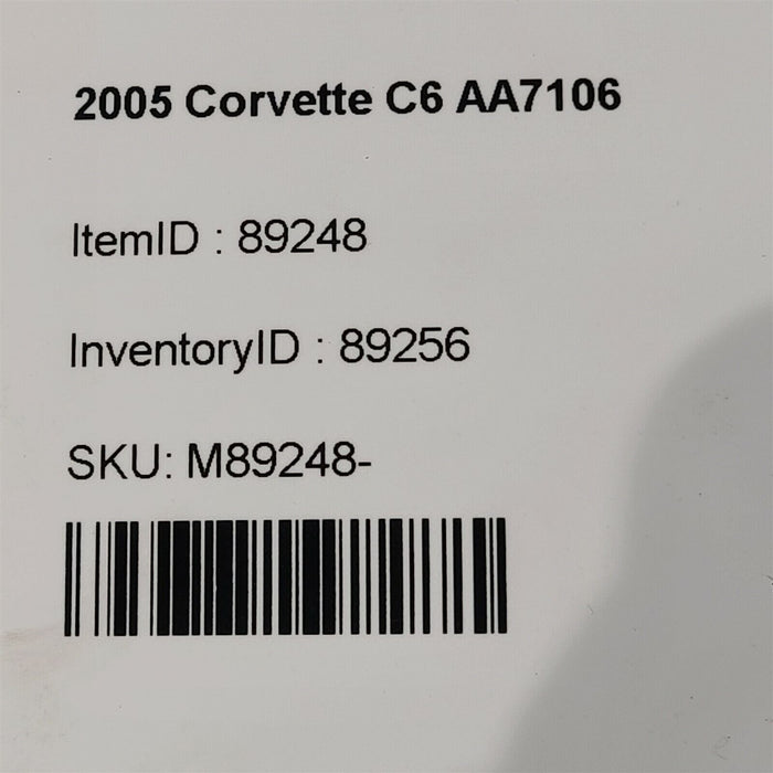 06-13 Corvette C6 Coupe Seatbelt Seat Retractors Titanium Aa7106