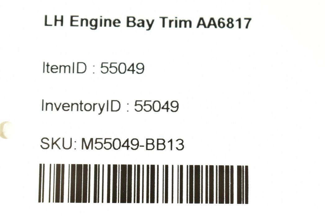 03-06 Porsche Cayenne 955 4Wd Lh Engine Bay Trim Aa6817