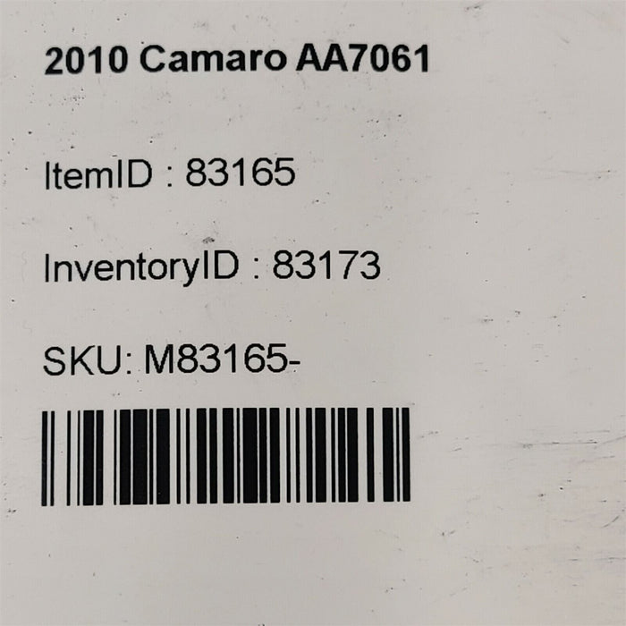 10-13 Camaro Ss Upper Core Support Panel Mount Aa7061