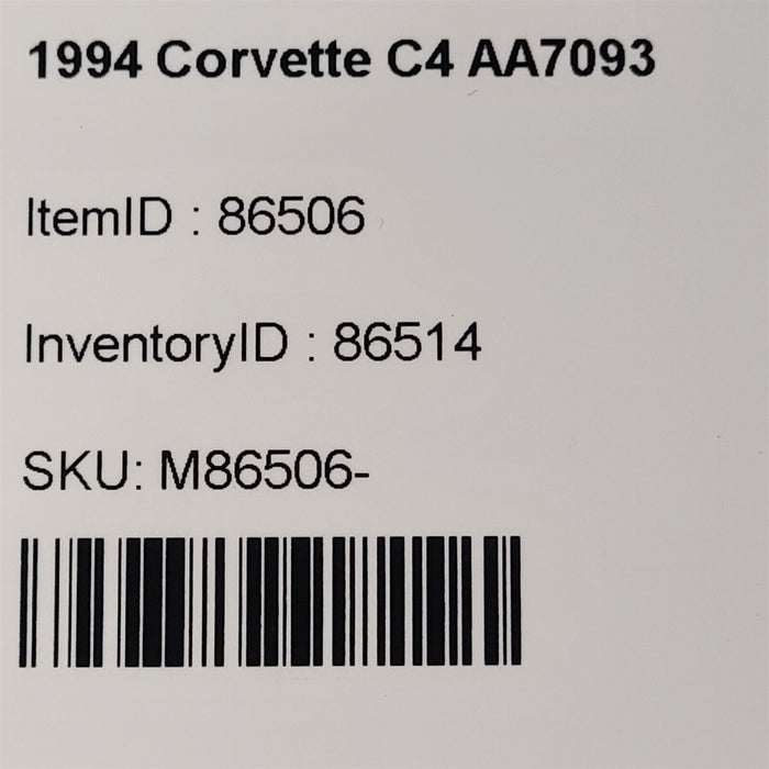 94-96 Corvette C4 Lt1 5.7L Fuel Supply Lines Feed Return Oem Aa7093