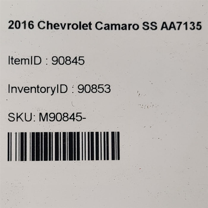 16-20 Camaro Ss Rear Coil Springs Spring Set Pair Aa7135