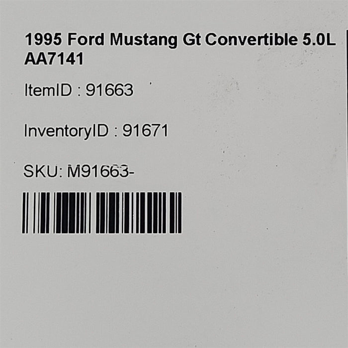 94-98 Mustang Gt Passenger Door Wiring Harness F4Zb-14A265-Ba Aa7141